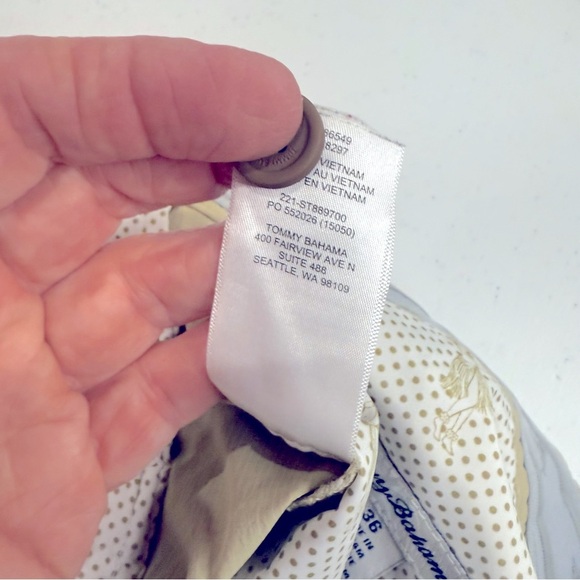 Tommy Bahama Chip Shot Shorts Tan Golf Performance 10-inch Men’s Size 36 - Picture 13 of 14